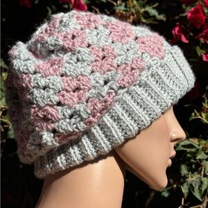 Crocheted woman’s beanie